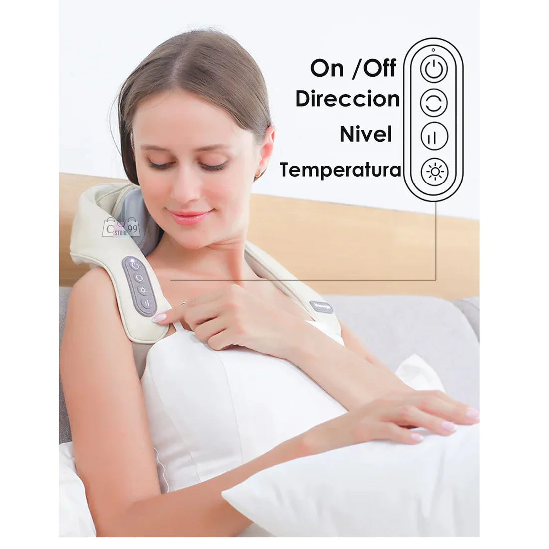 MASAJEADOR ELÉCTRICO PARA CUELLO Y ESPALDA