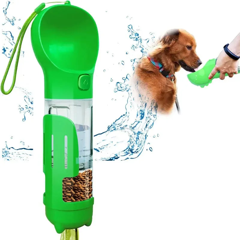 BOTELLA PORTATIL 4 EN 1 PARA MASCOTAS